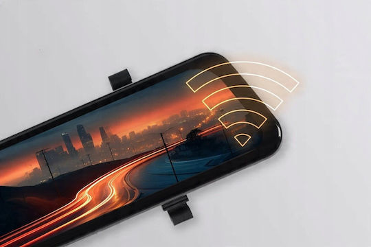 Σετ Καθρέπτης με Κάμερα DVR Αυτοκινήτου 4K Wi-Fi, GPS & Κάμερα Οπισθοπορείας KMW-VR-PRDO-011 - Image 2