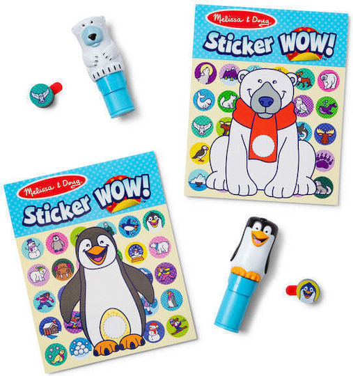 Spinmaster Melissa & Doug Sticker Wow Sticker-stempelset 2er-pack Winter - Image 3