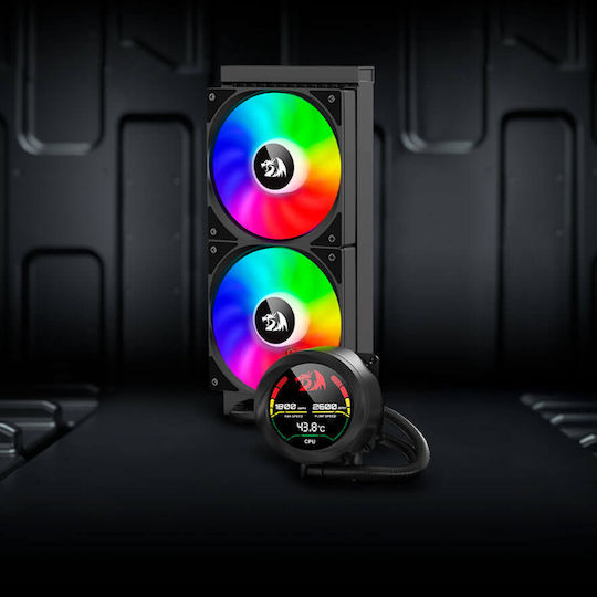 Redragon CCW-1019 Υδρόψυξη Επεξεργαστή Διπλού Ανεμιστήρα 120mm για Socket AM4/AM5/1700/115x με RGB Φωτισμό - Image 7