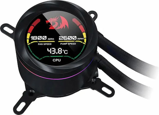 Redragon CCW-1019 Υδρόψυξη Επεξεργαστή Διπλού Ανεμιστήρα 120mm για Socket AM4/AM5/1700/115x με RGB Φωτισμό - Image 8