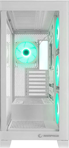 Rampage Hydra V2 Gaming Midi Tower Κουτί Υπολογιστή με Πλαϊνό Παράθυρο Μαύρο - Image 3