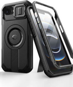 Alternative view of Tech-Protect Back Cover Aramid Fiber Μαύρο (iPhone 17e / 16e)
