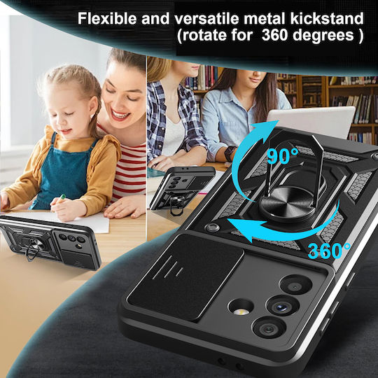 Tech-Protect Camshield Pro Back Cover Σιλικόνης / Πλαστικό Μαύρο (Motorola Moto G56 5G) - Image 2