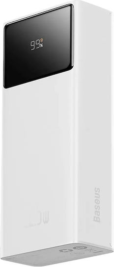 Baseus EnerFill FP41 Power Bank 30000mAh 22.5W με 2 Θύρες USB-A και Θύρα USB-C Λευκό