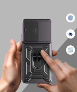 Alternative view of Tech-Protect Camshield Pro Back Cover Σιλικόνης / Πλαστικό Μαύρο (Xiaomi Redmi 15C) TPCAMSXIAR15C