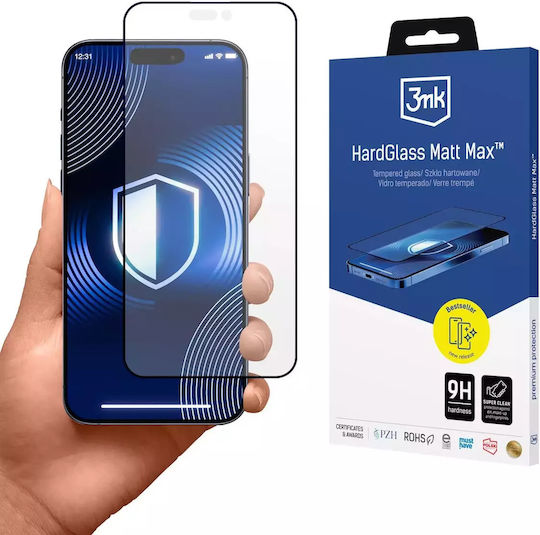 3MK Ματ Full Face Tempered Glass (iPhone 17 Pro Max / iPhone 16 Pro Max) - Image 2