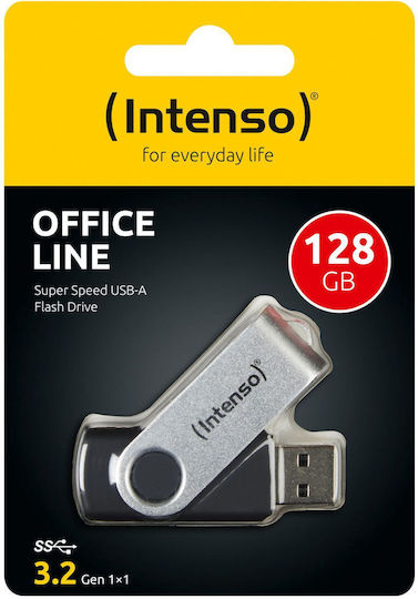 Intenso Line 128GB USB 3.2 Stick Ασημί - Image 2