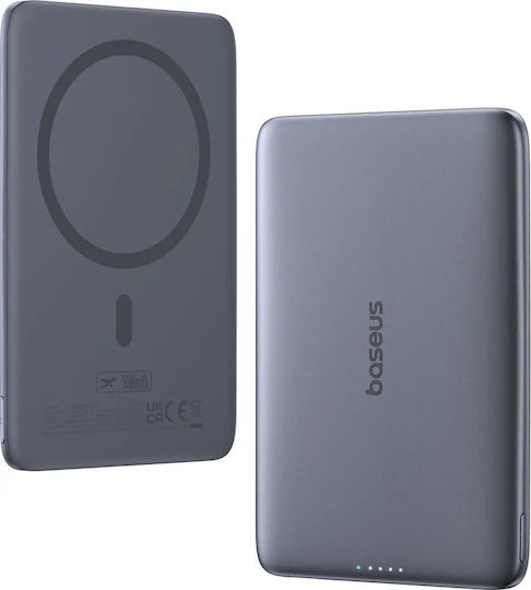 Baseus PicoGo AM41 MagSafe Power Bank 5000mAh 20W με Θύρα USB-C Γκρι - Image 2