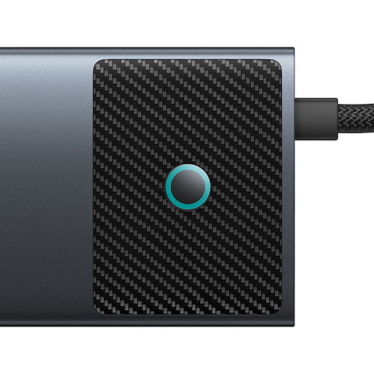 Baseus Metal Gleam II USB-A / USB-C Docking Station με 4K PD Ethernet Γκρι - Image 10