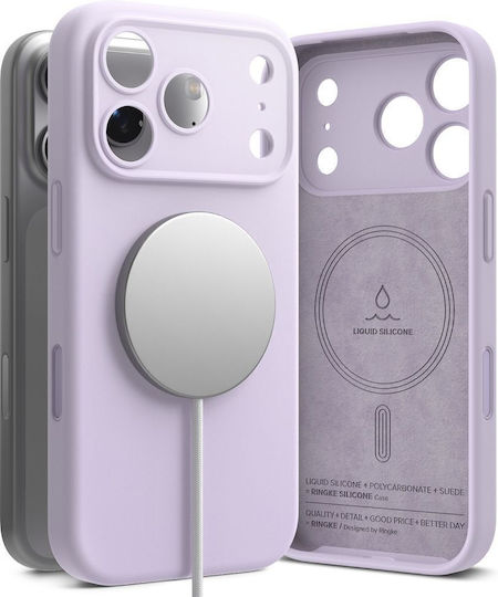 Ringke Silicone Magnetic Back Cover Σιλικόνης Μωβ (iPhone 17 Pro Max)