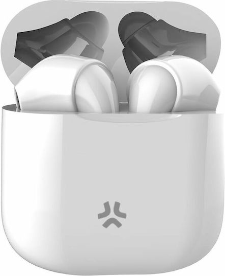 Celly Buz 2 Earbud Bluetooth Handsfree Ακουστικά με Θήκη Φόρτισης Λευκά - Image 4
