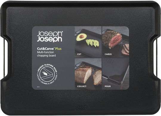 Joseph Joseph Cut&Carve™ Plus Επιφάνεια Κοπής Μαύρη 60208 - Image 4