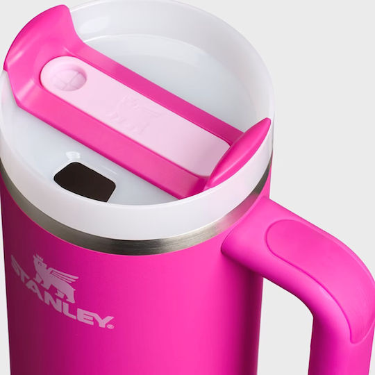Stanley Flowstate Handled Tumbler Θερμός Ανοξείδωτο 890ml Violet Blossom με Καλαμάκι και Λαβή 10-12551-153 - Image 4