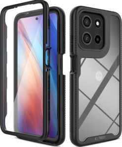 Tech-Protect Defense Back Cover Tempered Glass Μαύρο (Moto G56) F5906302318438