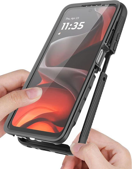 Tech-Protect Defense Back Cover Tempered Glass Μαύρο (Moto G56) F5906302318438 - Image 3