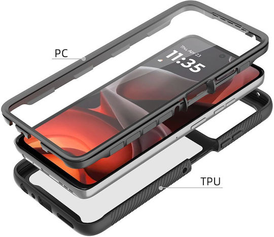 Tech-Protect Defense Back Cover Tempered Glass Μαύρο (Moto G56) F5906302318438 - Image 5