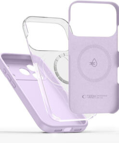 Alternative view of Tech-Protect Magsafe Back Cover Σιλικόνης Μωβ (iPhone 17 Pro Max)