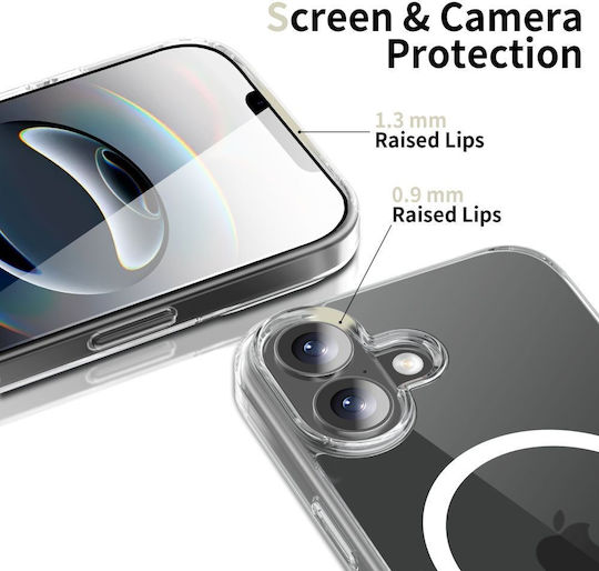 Tech-Protect Flexair Hybrid Magsafe Back Cover Σιλικόνης / Πλαστικό Διάφανο (iPhone 17) TPFHMIP17 - Image 5