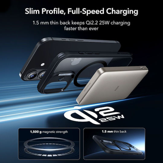 ESR Classic Hybrid Back Cover Tempered Glass 0.3mm Διάφανο (iPhone 17) - Image 6