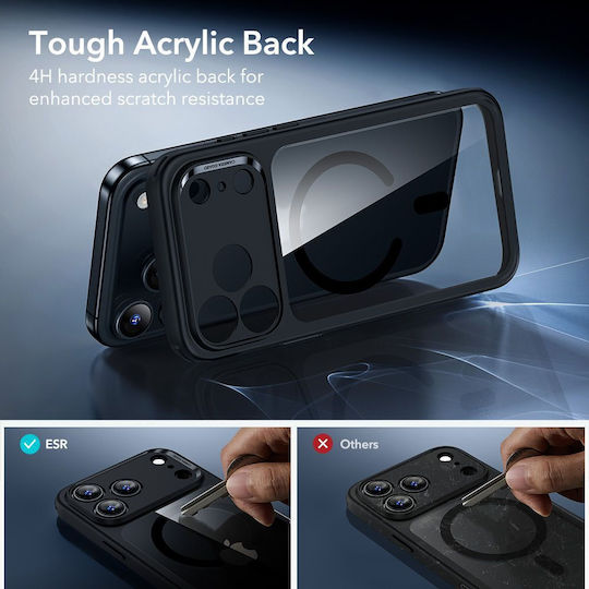 ESR Classic Hybrid Back Cover Πλαστικό / Σιλικόνης 0.3mm Clear / Black (iPhone 17 Pro) - Image 5