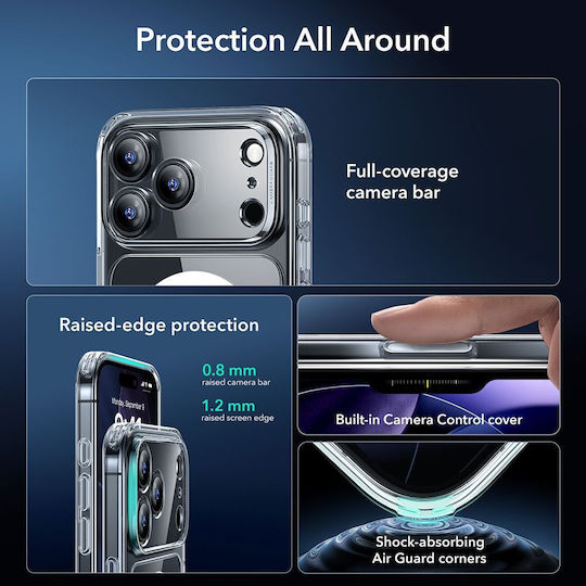 Esr Classic Hybrid Magsafe & Tempered Glass Iphone 17 Pro Clear - Image 3