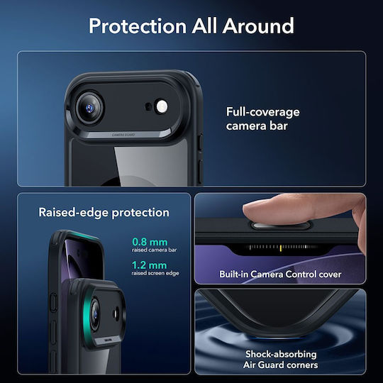 ESR Classic Hybrid Magsafe Back Cover Tempered Glass 0.3mm Διάφανο (iPhone Air) - Image 3