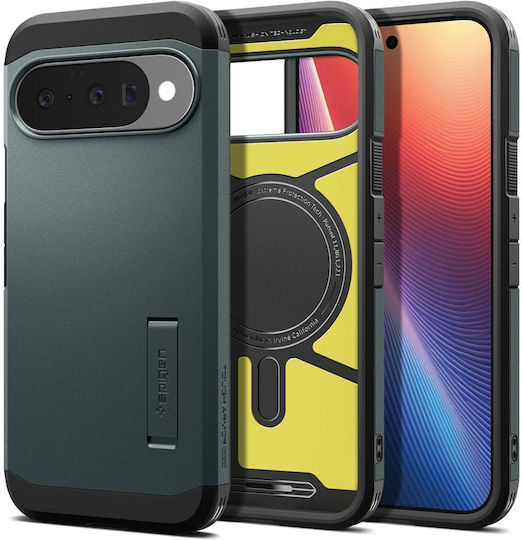 Spigen Tough Armor Magsafe Back Cover Σιλικόνης / Πλαστικό Πράσινο (Google Pixel 10 / 10 Pro) ACS09707 - Image 3