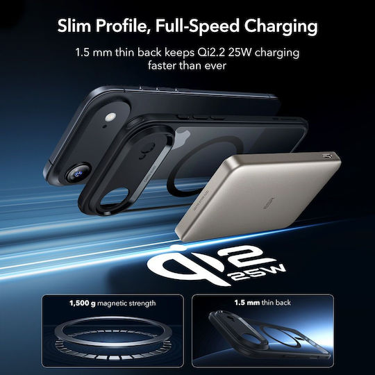 ESR Classic Hybrid Magsafe Back Cover Tempered Glass 0.3mm Διάφανο (iPhone Air) - Image 6