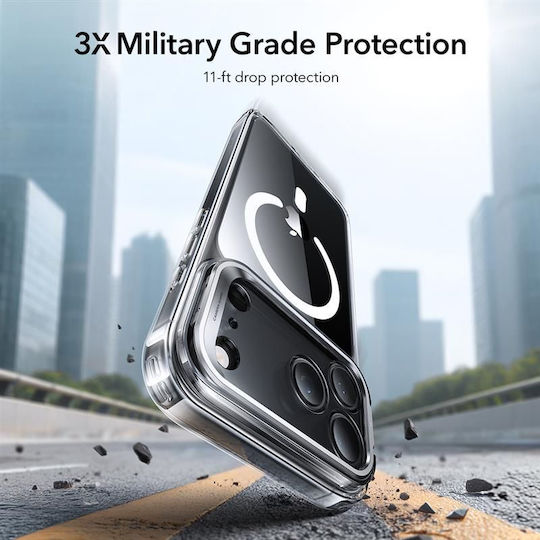 ESR Classic Hybrid Kickstand Back Cover Μεταλλικό Διάφανο (iPhone 17 Pro) - Image 4