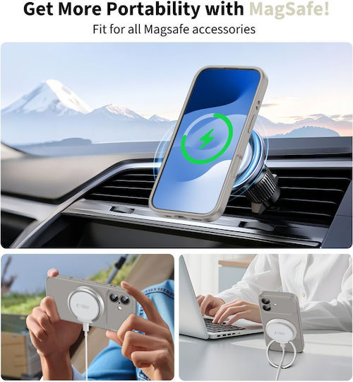 Tech-Protect Back Cover Σιλικόνης Γκρι (iPhone 17) - Image 3