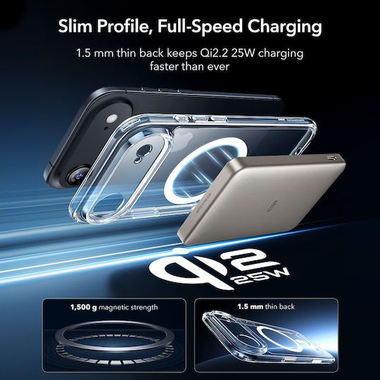 ESR Classic Hybrid Magsafe Back Cover Tempered Glass 0.3mm Διάφανο (iPhone Air) - Image 6
