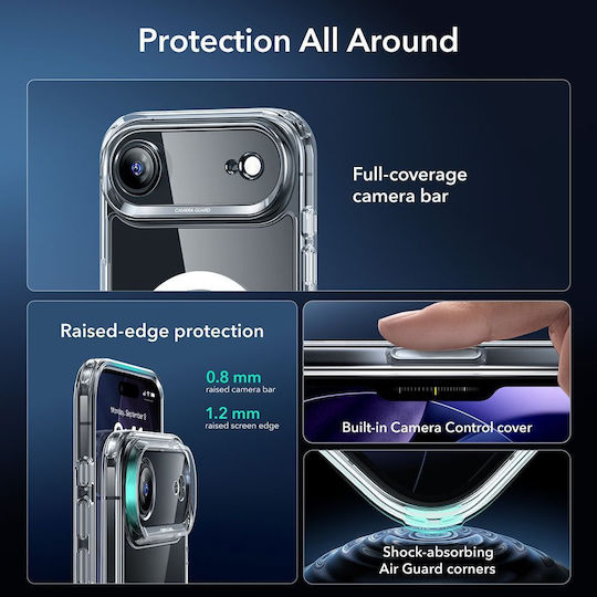 ESR Classic Hybrid Magsafe Back Cover Tempered Glass 0.3mm Διάφανο (iPhone Air) - Image 3