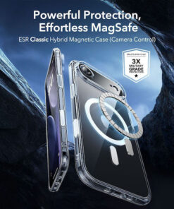 Alternative view of ESR Classic Hybrid Magsafe Back Cover Tempered Glass 0.3mm Διάφανο (iPhone Air)