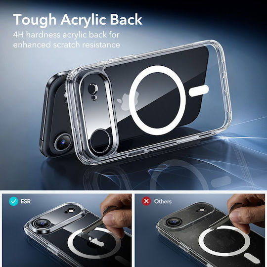ESR Classic Hybrid Magsafe Back Cover Tempered Glass 0.3mm Διάφανο (iPhone Air) - Image 7