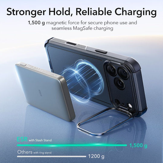 ESR Cyber Kickstand Back Cover Μεταλλικό Μαύρο (iPhone 17 Pro Max) - Image 6