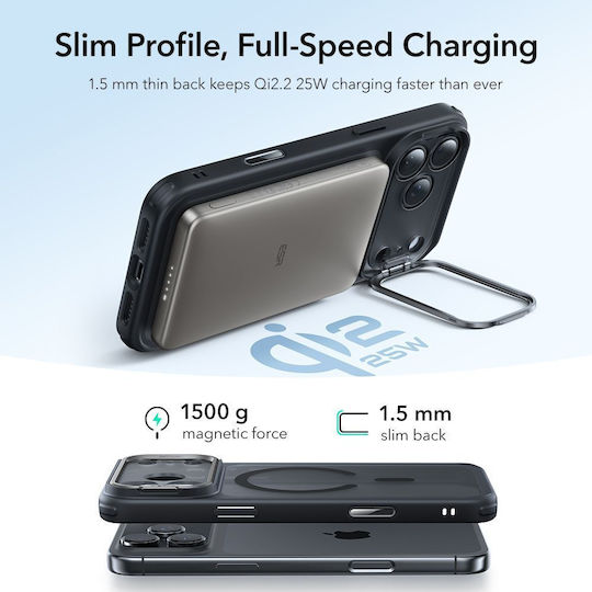 ESR Classic Hybrid Kickstand Back Cover Διάφανο (iPhone 17 Pro Max) - Image 6