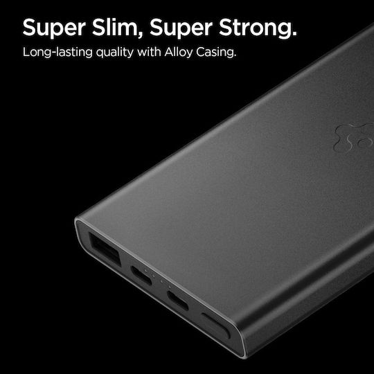 Spigen EA2210 Power Bank 10000mAh 22.5W με Θύρα USB-A και Θύρα USB-C Μαύρο - Image 4
