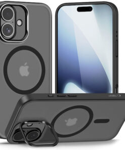 Tech-Protect Magstand Back Cover Σιλικόνης / Πλαστικό Μαύρο (iPhone 17)