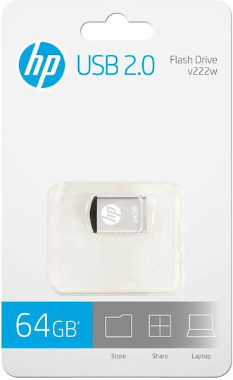 HP V222w 64GB USB 2.0 Stick Λευκό - Image 6