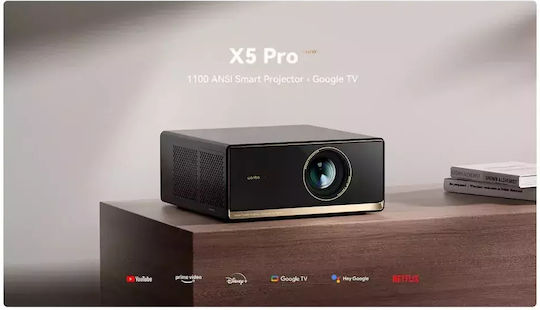 Wanbo X5 Pro 2025 Projector LCD Full HD Λάμπας LED με Wi-Fi και Ενσωματωμένα Ηχεία - Image 4