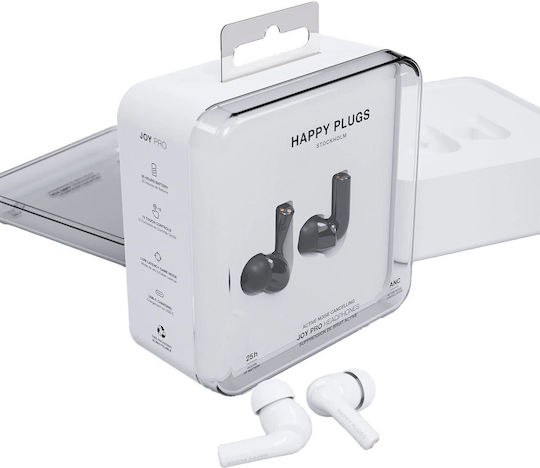 Happy Plugs Joy Pro In-ear Bluetooth Handsfree Ακουστικά Λευκά - Image 4