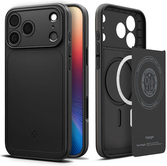 Spigen Thin Fit Mag Back Cover Πλαστικό 1.55mm Μαύρο (iPhone 17 Pro Max) ACS10274