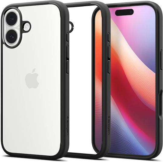 Spigen Ultra Hybrid Back Cover Πλαστικό 2mm Matte Black (iPhone 17) ACS10377