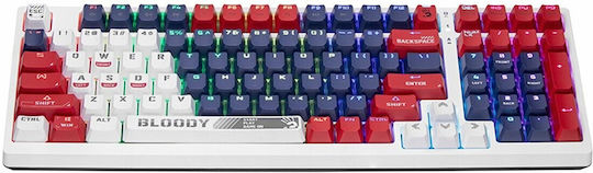 A4Tech Bloody S98 Gaming Μηχανικό Πληκτρολόγιο με BLMS Red Plus διακόπτες και RGB φωτισμό (Αγγλικό US) Sports Navy - Image 2