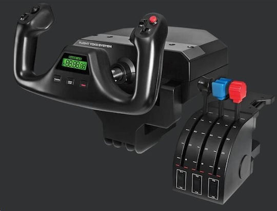 Logitech G Saitek Pro Flight Yoke System PC Joystick Ενσύρματο Συμβατό με PC - Image 7