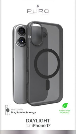Puro Daylight Magsafe Back Cover Σιλικόνης 1mm Μαύρο (iPhone 17) PUIPC1763DAYLBLK - Image 2