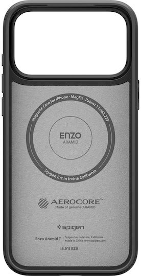 Spigen Enzo Aramid Back Cover Aramid Fiber Μαύρο (iPhone 17 Pro) ACS09959 - Image 3