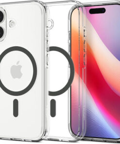 Spigen Ultra Hybrid MagSafe Back Cover Πλαστικό / Σιλικόνης Clear Graphite (iPhone 17) ACS10381