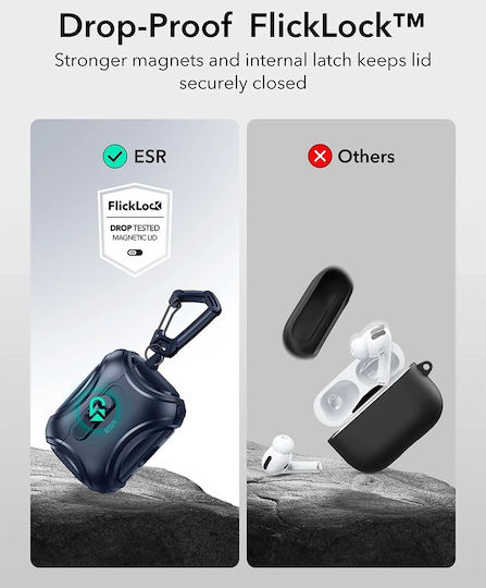 ESR Cyber Flicklock Halolock Θήκη σε Μπλε χρώμα για Apple AirPods Pro 3 - Image 8