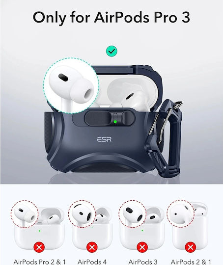 ESR Cyber Flicklock Halolock Θήκη σε Μπλε χρώμα για Apple AirPods Pro 3 - Image 5